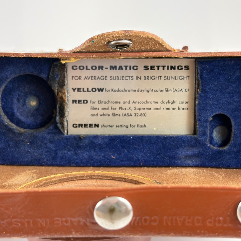 Vintage Argus C3 Color-Matic 35m Rangefinger Camera Original Leather Case - Picture 8 of 13
